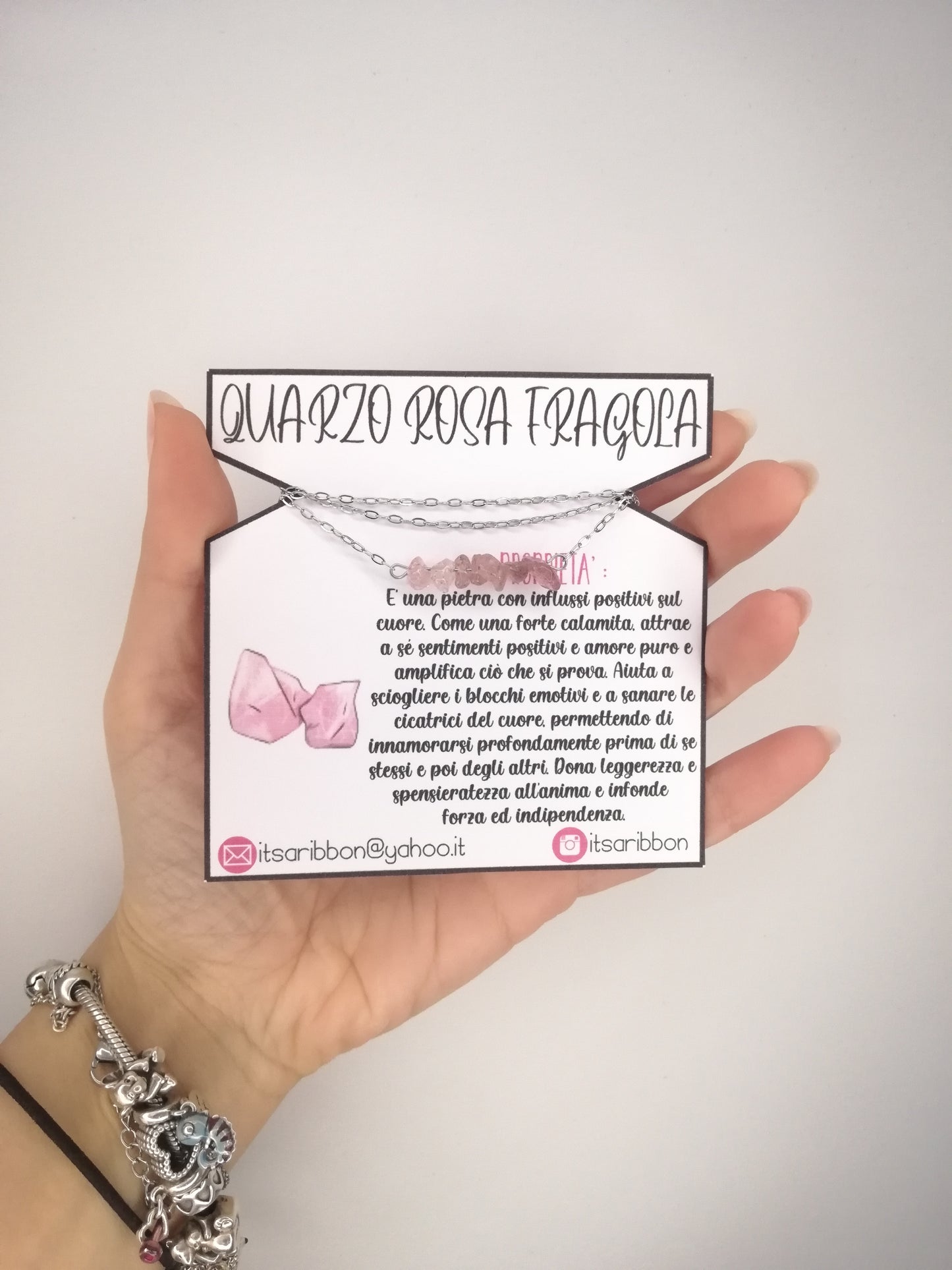 Quarzo rosa fragola