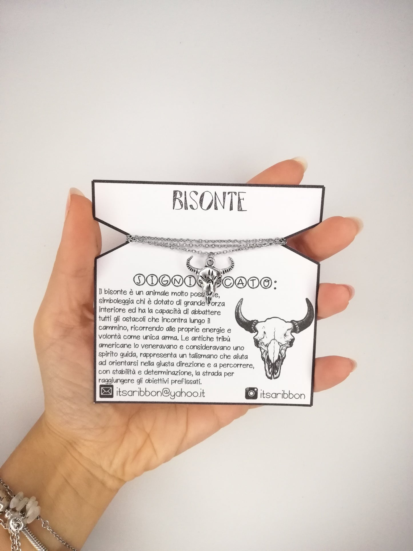 Collana con Bisonte