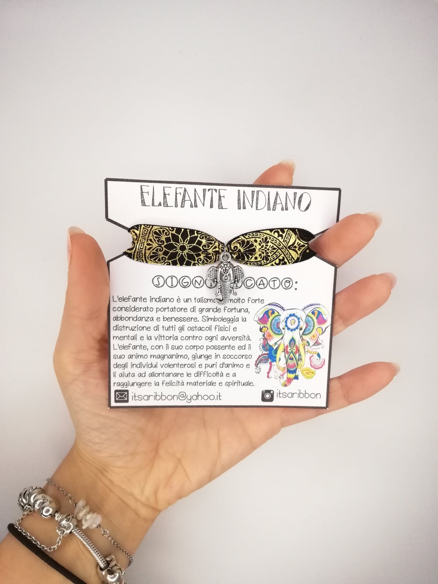 Bracciale con Elefante indiano