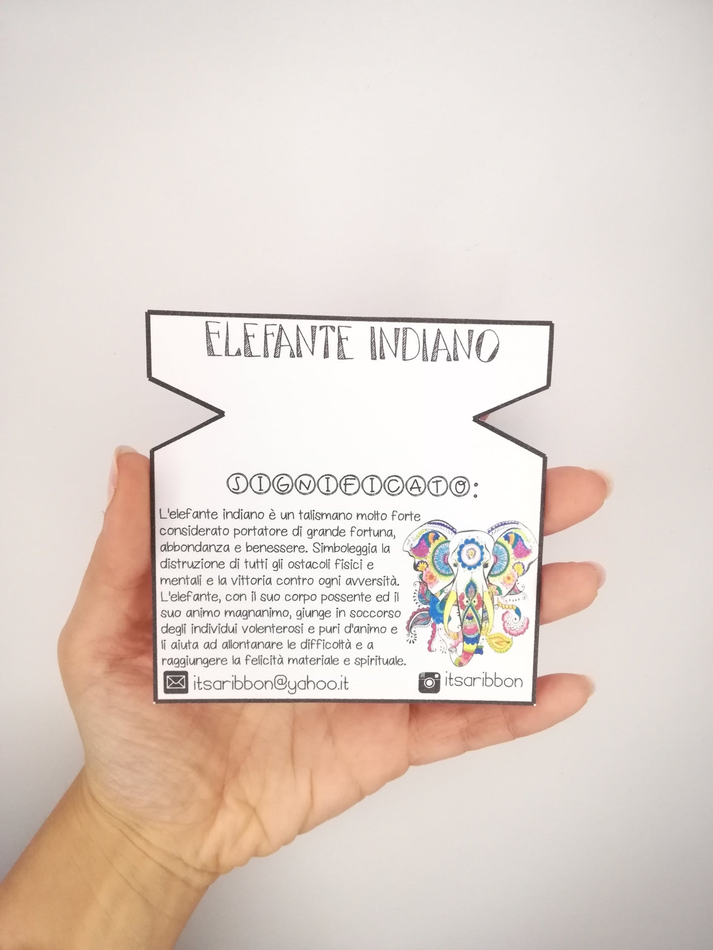 Collana con Elefante indiano