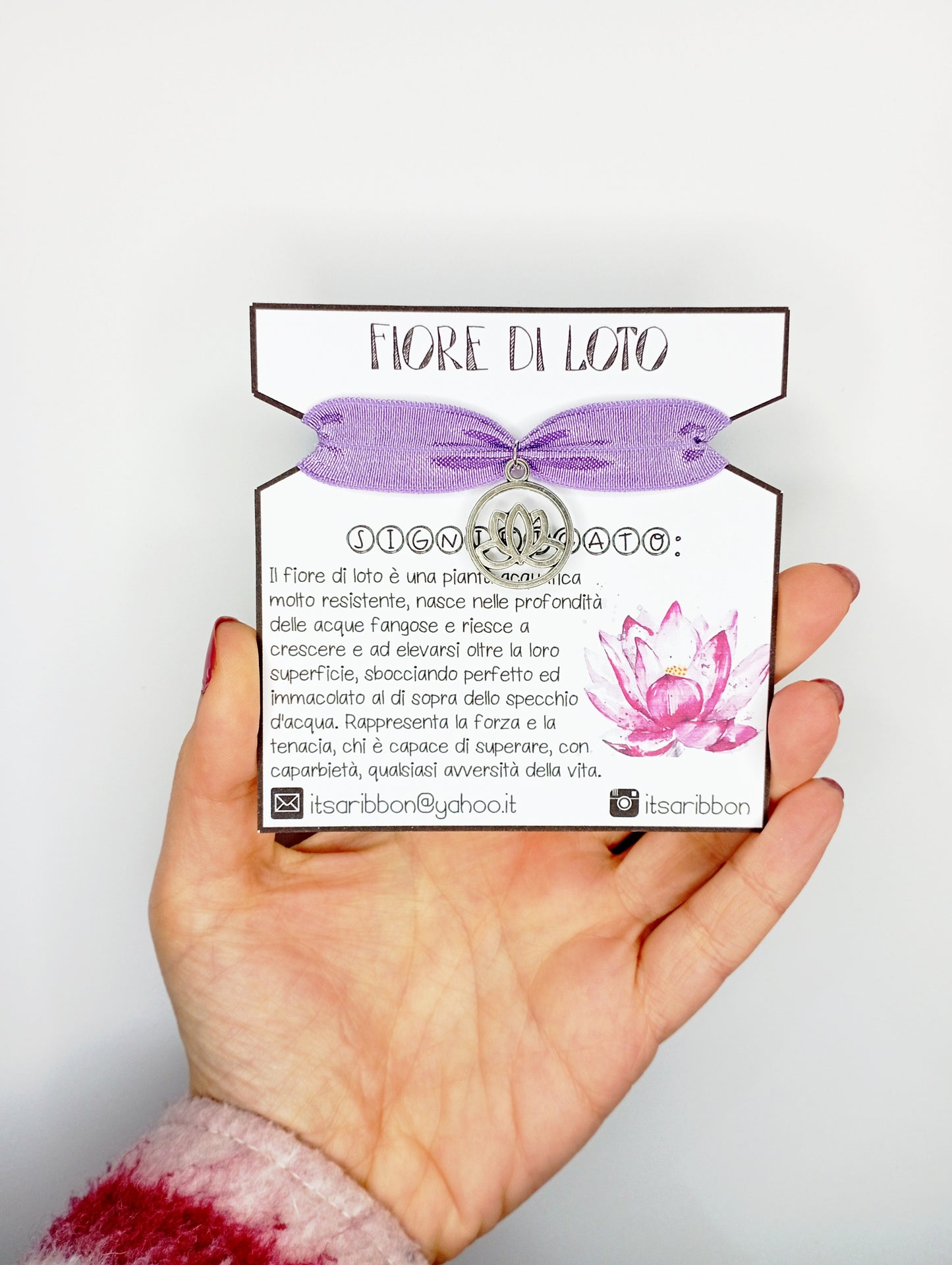 Bracciale con Fiore di Loto