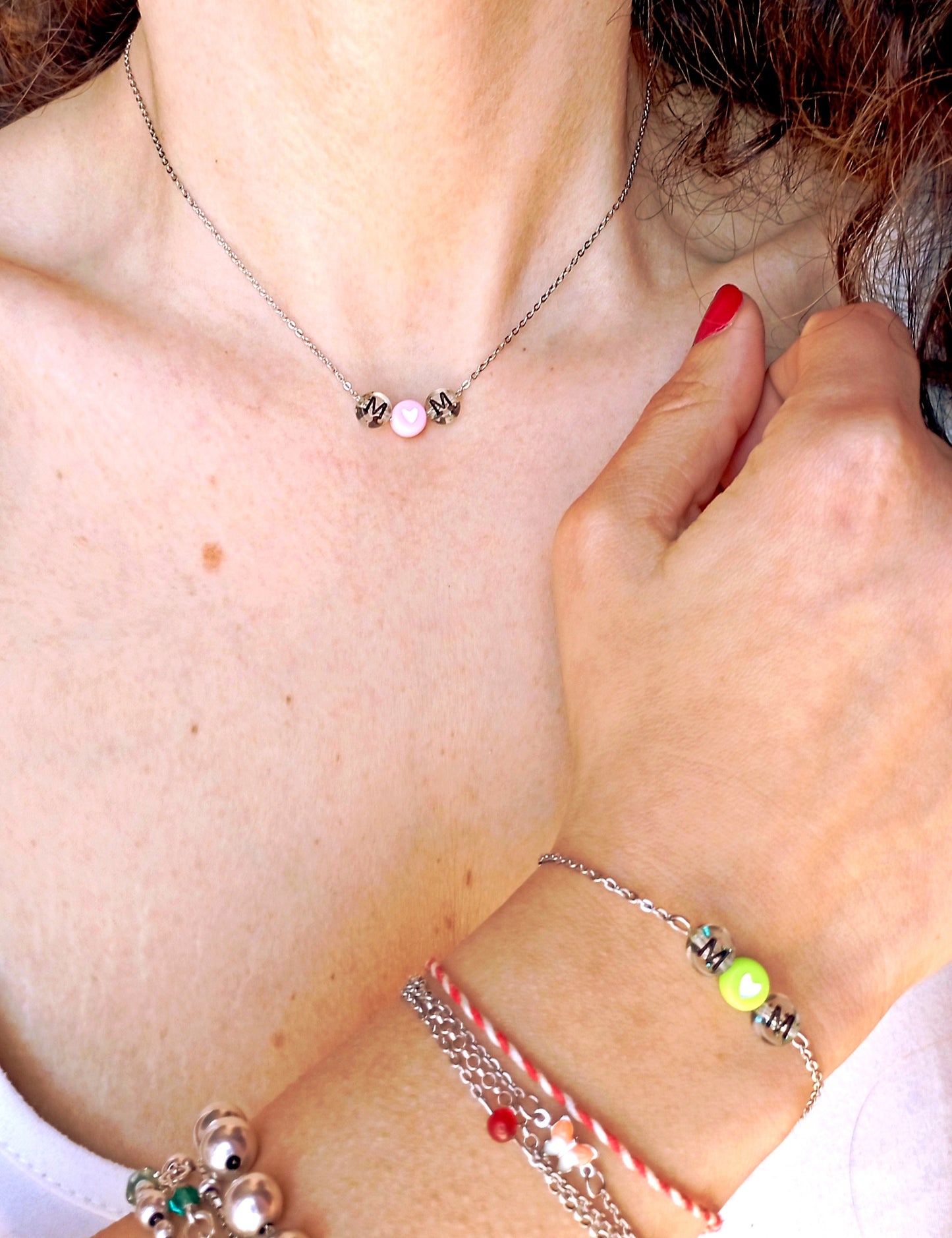 Mom collana o bracciale per la festa della Mamma