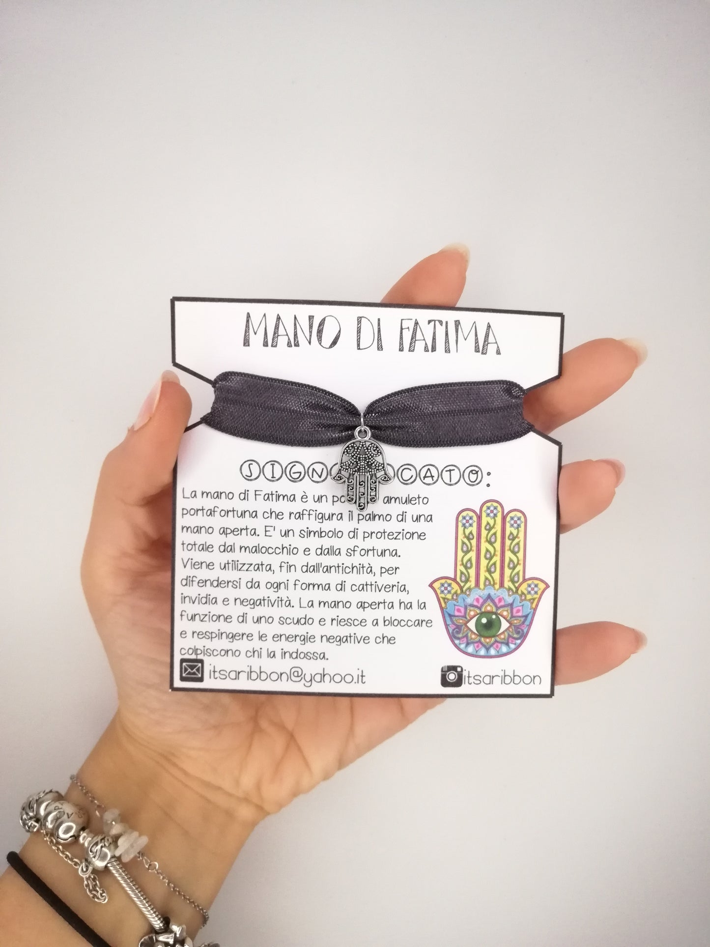 Bracciale con Mano di Fatima