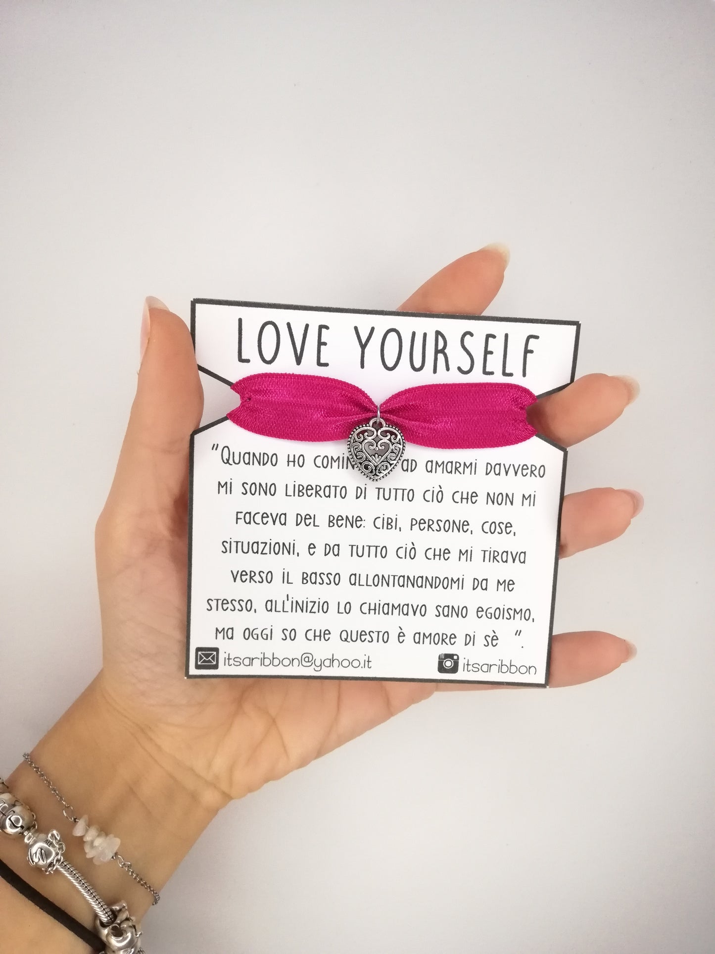 Bracciale con cuore Love Yourself